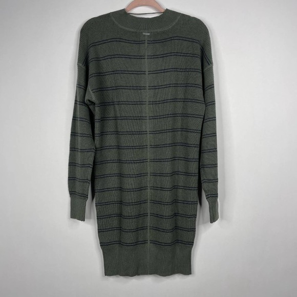 NWT prAna Milani Henley Dress Small Kale Stipe Waffle Knit Henley V-Neck XS - Picture 9 of 16